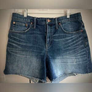 *SOLD* Madewell high rise denim shorts